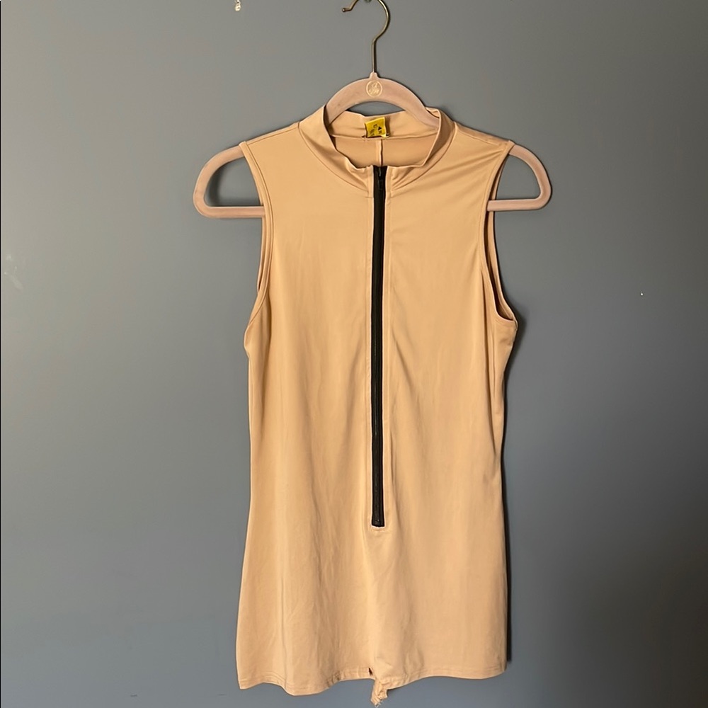 Daisy Tan Zip-Up Top